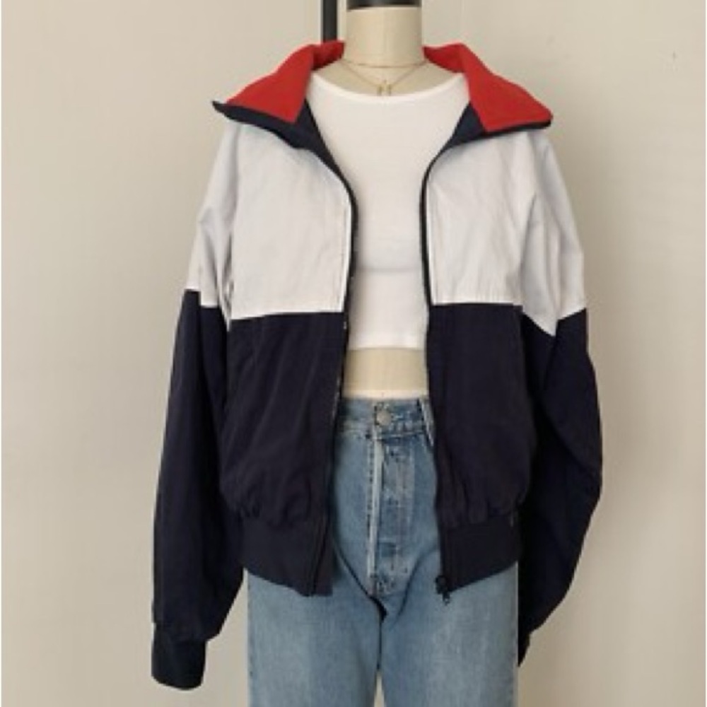 NWT Brandy Melville Red, White, and Blue Bomber Jacket